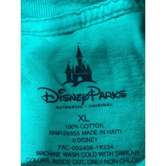 Disney Kids T-Shirt I'm Just Here For The Holiday Snacks Cotton Size XL Green - Picture 4 of 6